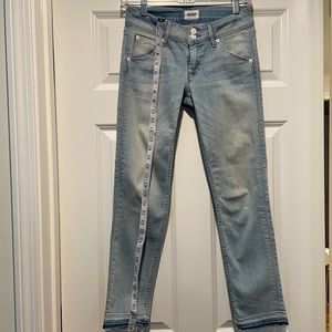 Hudson light wash skinny jeans